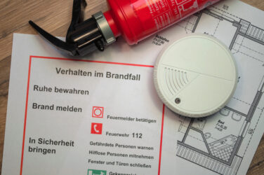 Feuerlöscher Rauchmelder Brandmelder Feueralarm
