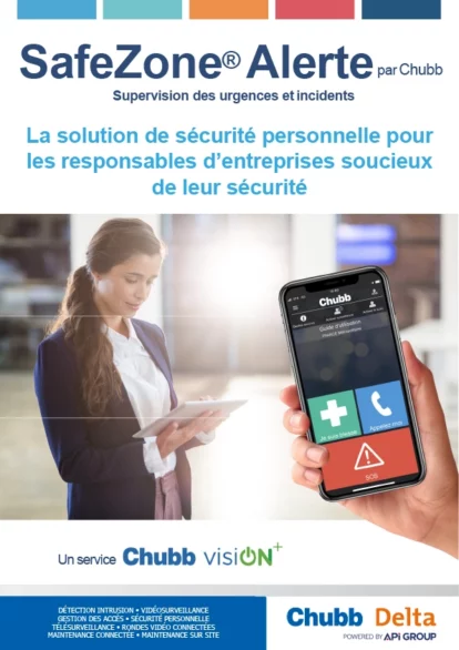 plaquette safezone alerte