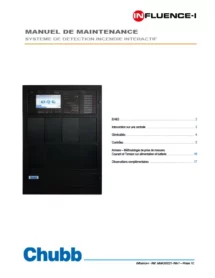 Manuel de maintenance | Système de détection incendie interactif