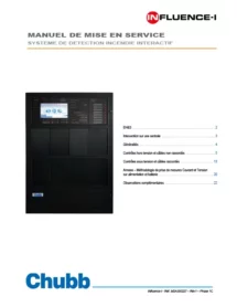 Visuel INFluence I - Manuel de mise en service |Système de détection incendie interactif