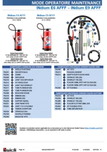 Mode opératoire de maintenance Indium E6-E9 AFFF_REV 14