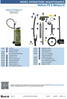 Indium P9 D métaux-O