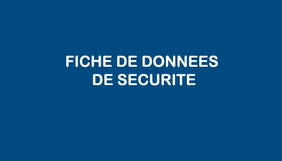Visuel fiche de données de sécurité