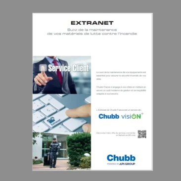 Visuel brochure Extranet Chubb France