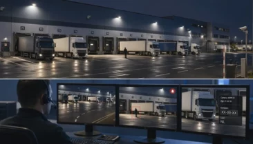 Docksecurity met cameratoezicht en ANPR voor laaddocks