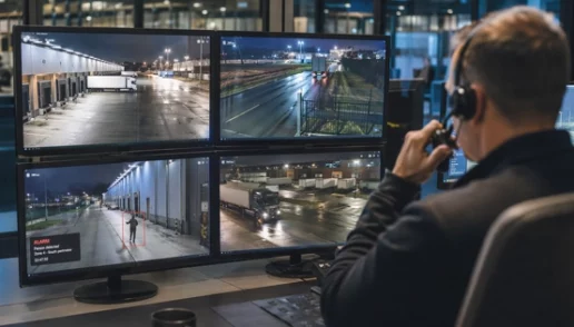 Remote video guarding voor warehouses en logistieke terreinen