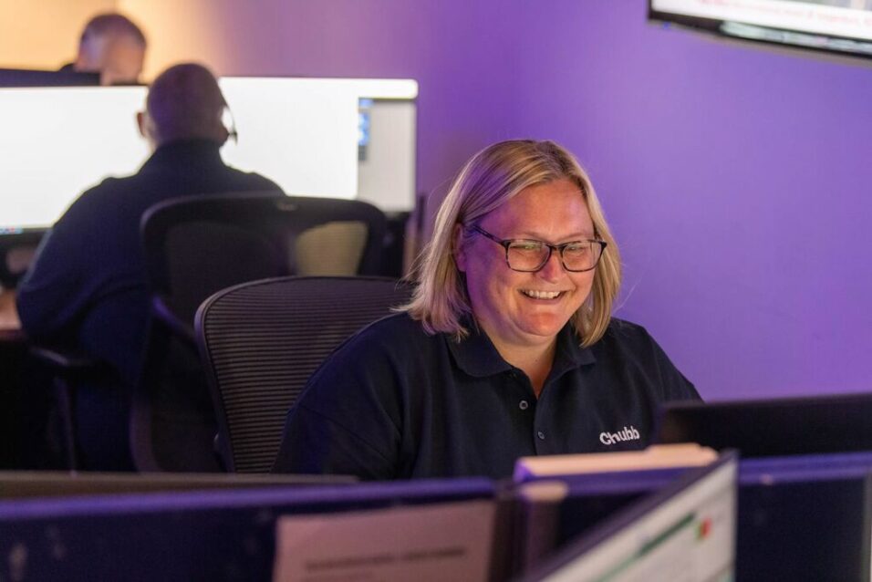 Smiling Chubb employee